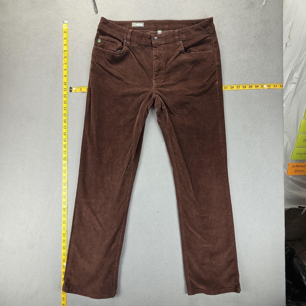Stio Pants Mens Brown‎ Rivet Corduroy Stretch 5 Pocket Casual Fits 34x30